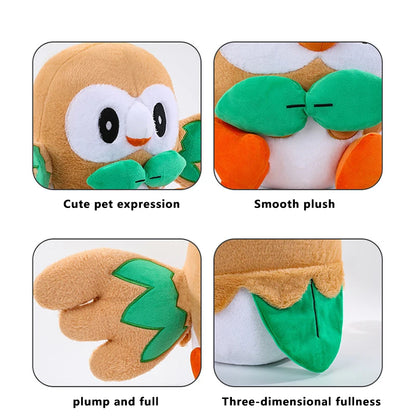 30/50cm Pokemon Plush Toys Rowlet Birthday Cartoon Large Pillow Doll Cute Ornament Stuffed Plushie Bird Pokémon Gift for Kids