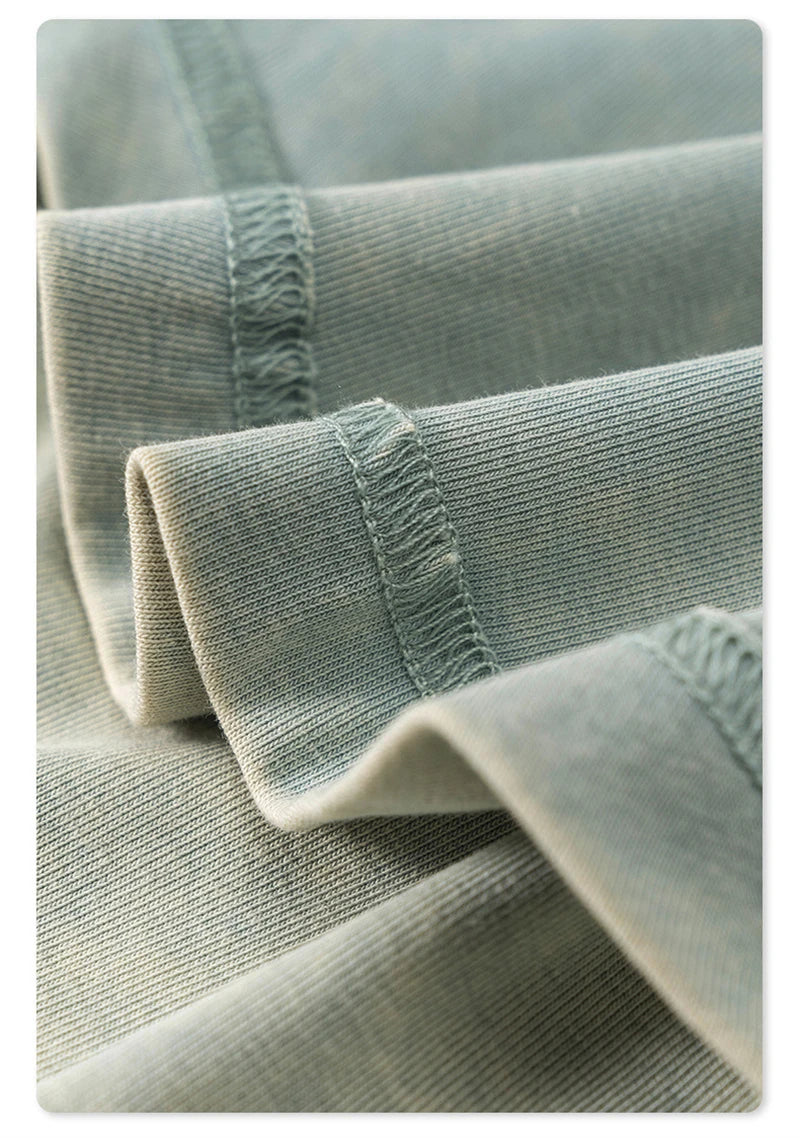 ZODF Women 2024 Summer Washed Tank Tops Female Hotsweet Girls 235gsm Slim Pleated Arc Hem Camisole TEE Streetwears HY0795