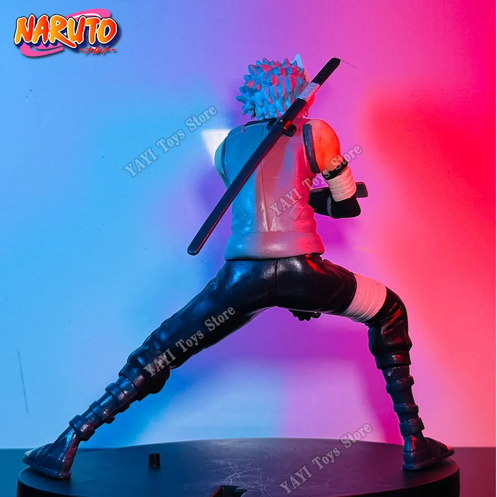 New Naruto Anime Figure 18cm Hatake Kakashi  PVC Action Figure Model Doll car Ornaments Collections Toy Gifts