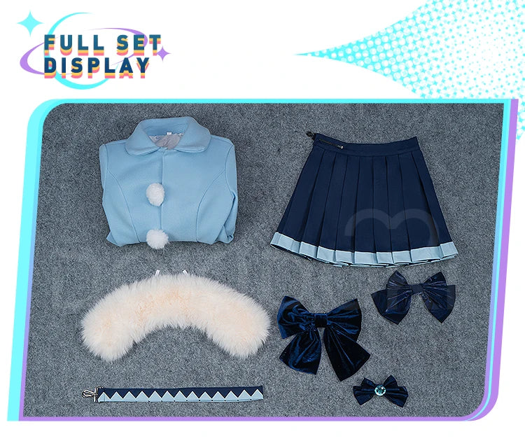 Mikuu Cosplay Costume DokiDoki-R Mikku Women Cute Winter Costume Snow Mikuu Cosplay