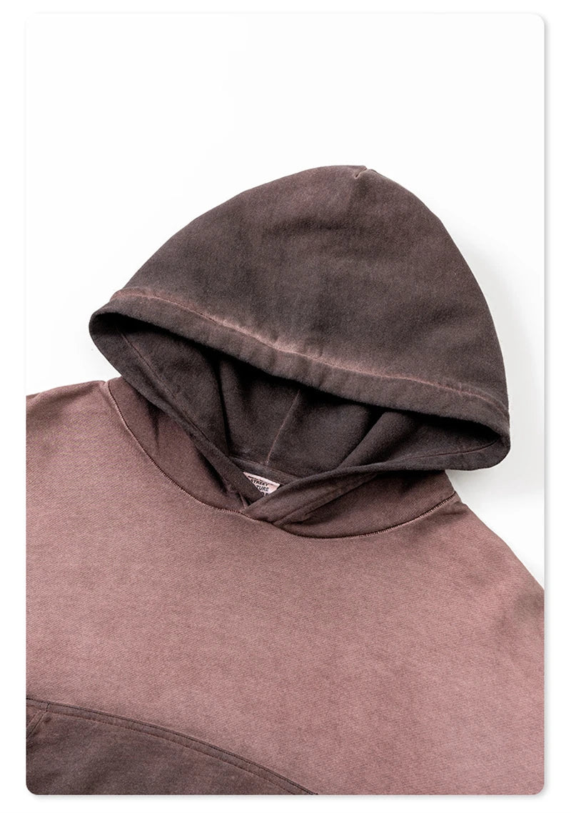 ZODF New Autumn Women Washed Crop Hoodies Female Girls Solid 380gsm Cotton Short Hooded Coats Streetwears HY0942