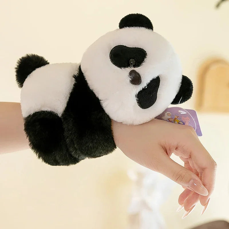 Baby Raccoon Koala Pop Ring Plush Toy Capibala Pat Bracelet Doll Soft Stuffed Animal Cushion Christmas Gifts for Kids and Girls