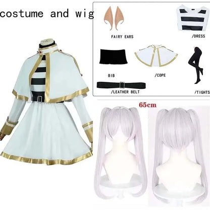 Homchee Trends Cos Frieren Set Adult Cotton Polyester - costume and wig / XXL