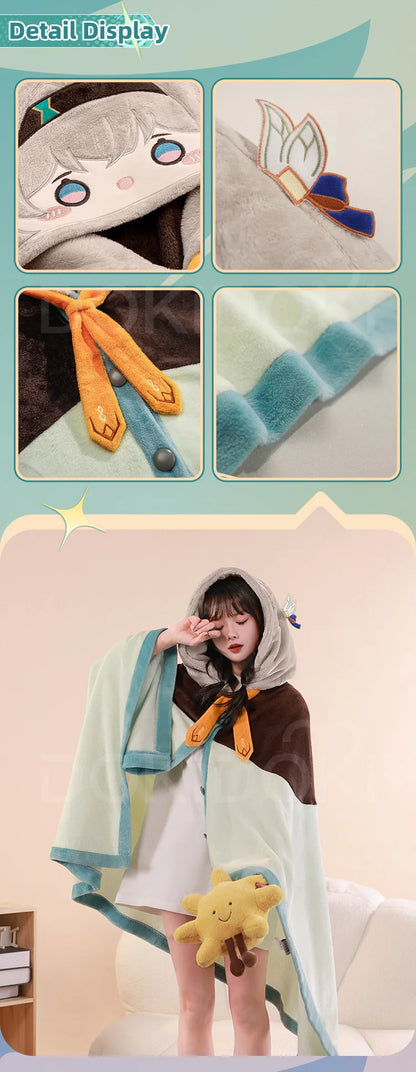 Robin Firefly Doujin Cosplay Air Conditioning Blanket Game Honkai: Star Rail DokiDoki-SR HSR Robin Cosplay