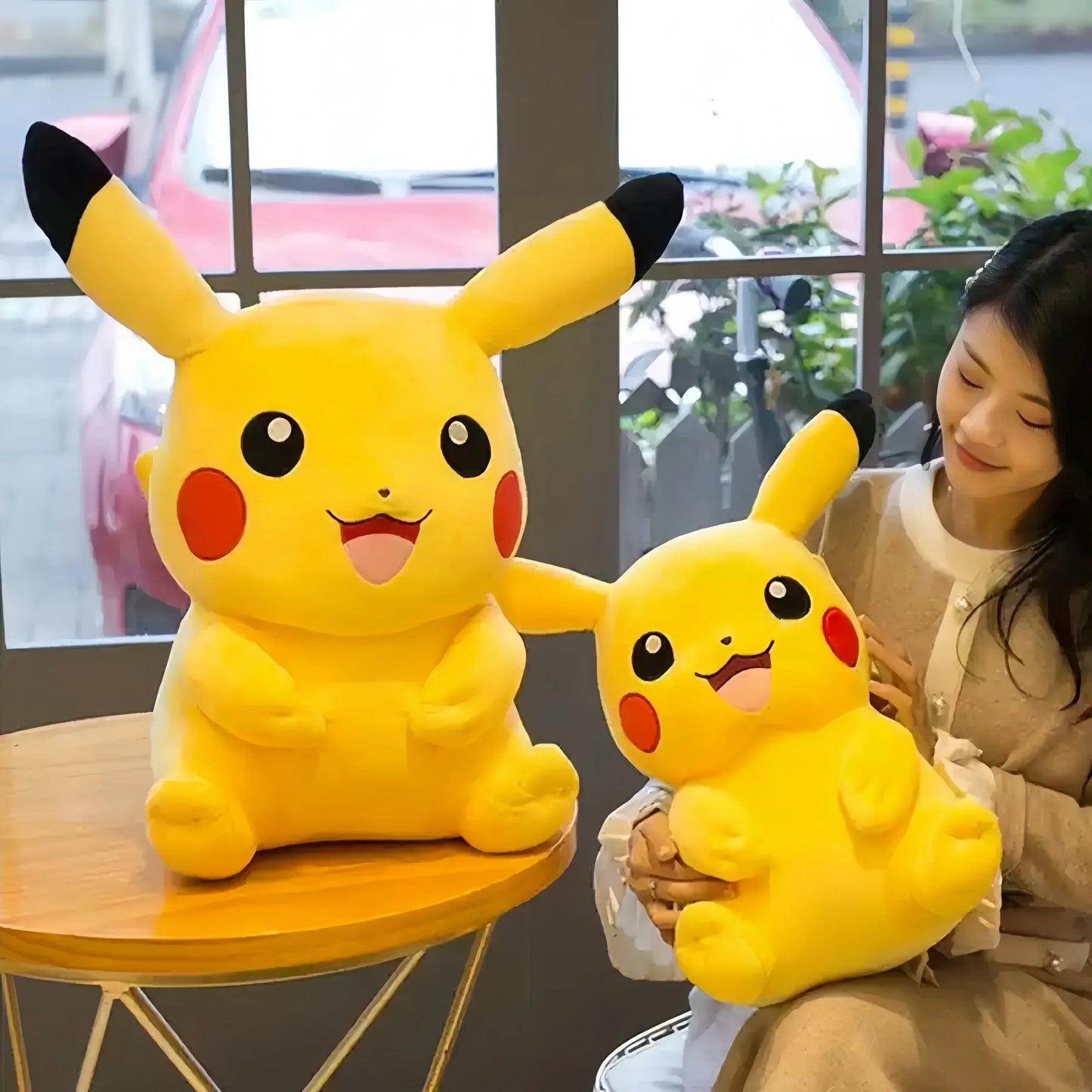 Cartoon Pikachu Plush Toy Lovely Peluche Stuffed Anime Pikachu Doll Kawaii Room Decor Soft Sofa Cushion Pillow Birthday Gifts