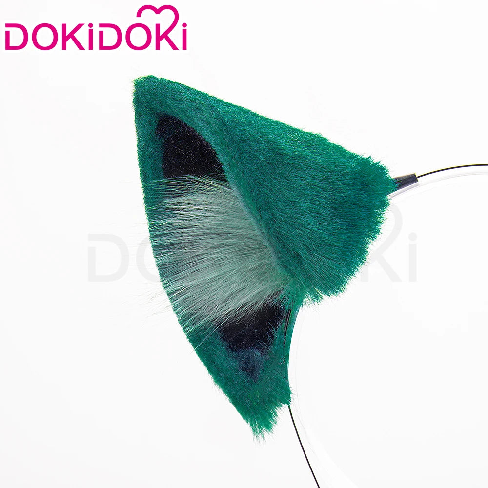 IN STOCK Maomao Tail Ears Cosplay Props Anime The Apothecary Diaries Cosplay DokiDoki Women Cute Green Cat Tail Maomao Cosplay