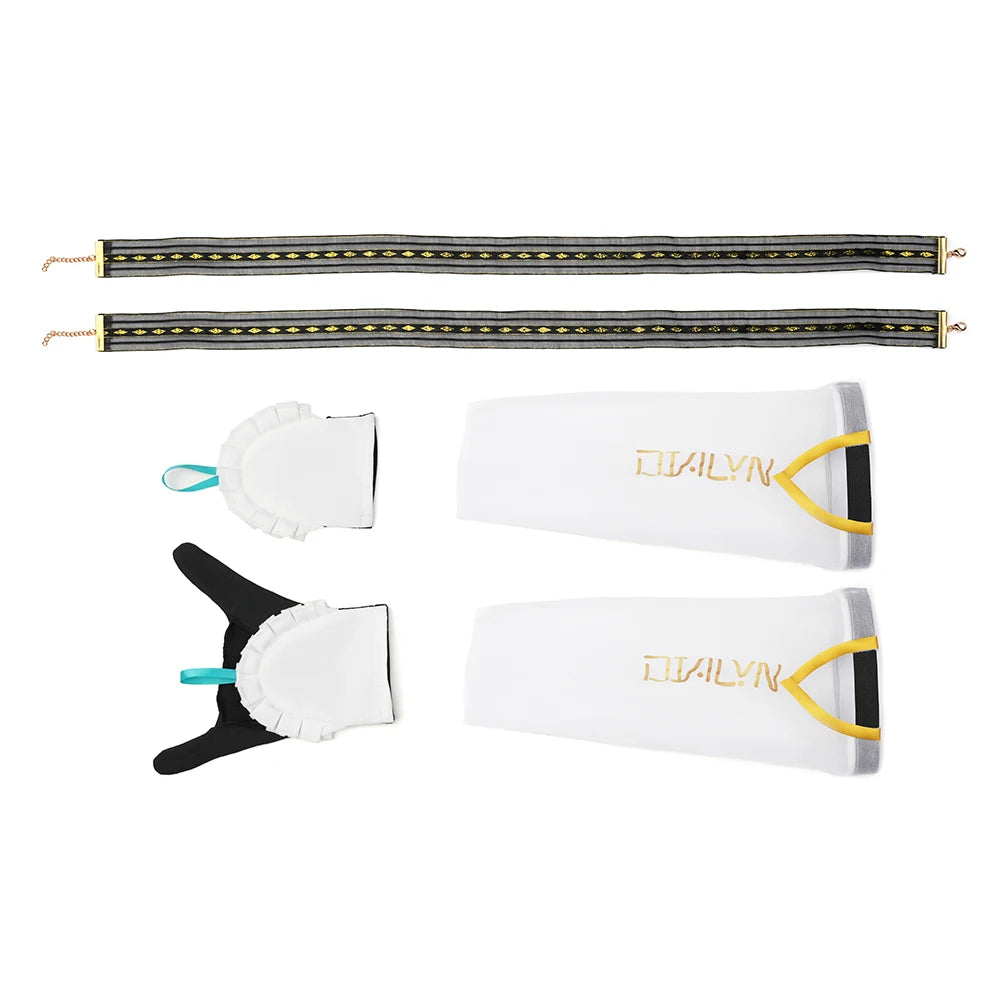 Zenless Zone Zero Dialyn Cosplay Costume Wig Uniform Earrings Headwear Krampus Compliance Authority Halloween Party for Women