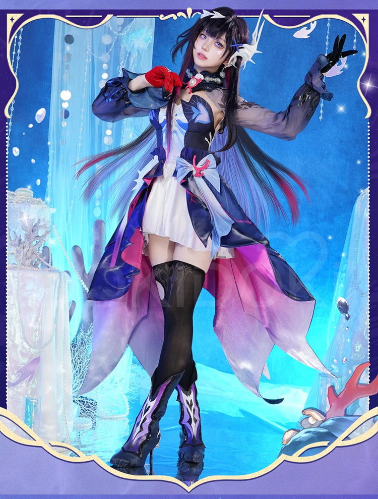 Hysilens Cosplay Costume Game Honkai: Star Rail DokiDoki-R HSR Women Dress Hysilens Helektra Cosplay Costume