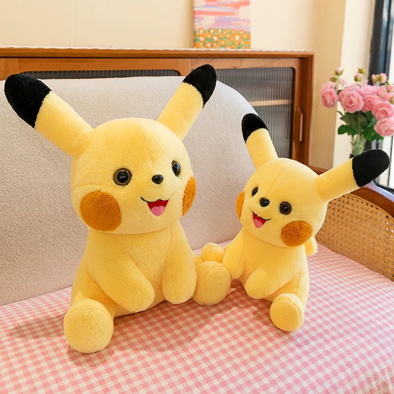 35-70CM Big Size Sitting Pikachu Plush Pokemon Cartoon Anime Peluche Kawaii Ornament Stuffed Animal Children's Toys Gifts