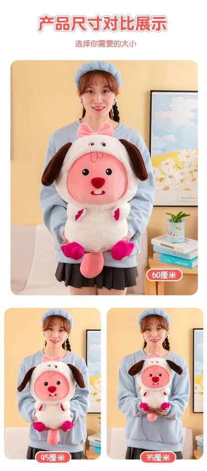 33-60cm/ Kawaii Original Anime Cartoon Plush Toy Little Beaver Rock Animal Serie Cute Plush Doll Interior Decoration Kids Gift