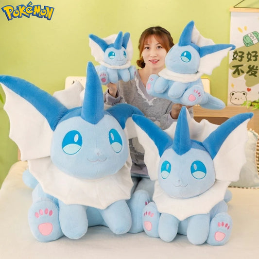 30-60CM Big Size Pokemon Plushies Vaporeon Kawaii Peluche Cartoon Anime Stuffed Animal Comfortable Soft Doll Children Toy Gift