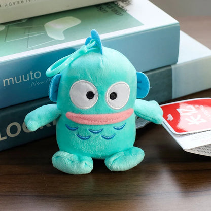 Sanrio Plushie Hangyodon Stuffed Plush Keychain Pendant Cartoon Doll Toys Soft PP Cotton Kawaii Bag Keyring Gifts For Girls Kids