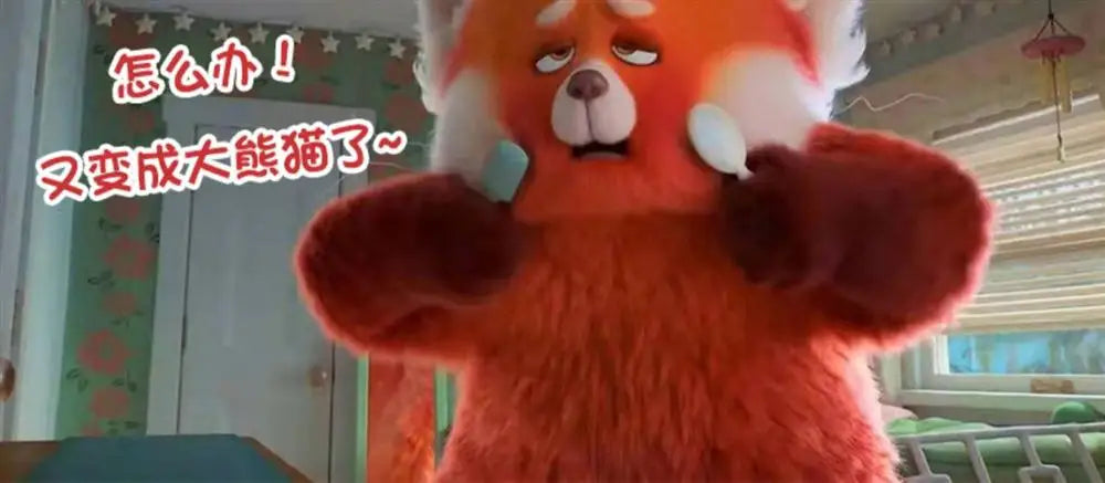 12-70cm Genuine Disney Turnings Red Plush Toys Kawaii Anime Panda Plushies Pillow Stuffed Bear Doll Girl Soft Toy for Kids Gift