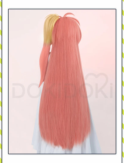 IN STOCK Vaggie Cherry Boom Lillth Morningstar Wig Anime DokiDoki 100cm Long Hair Lillth Cosplay Pre Crimped Wig Free Cap