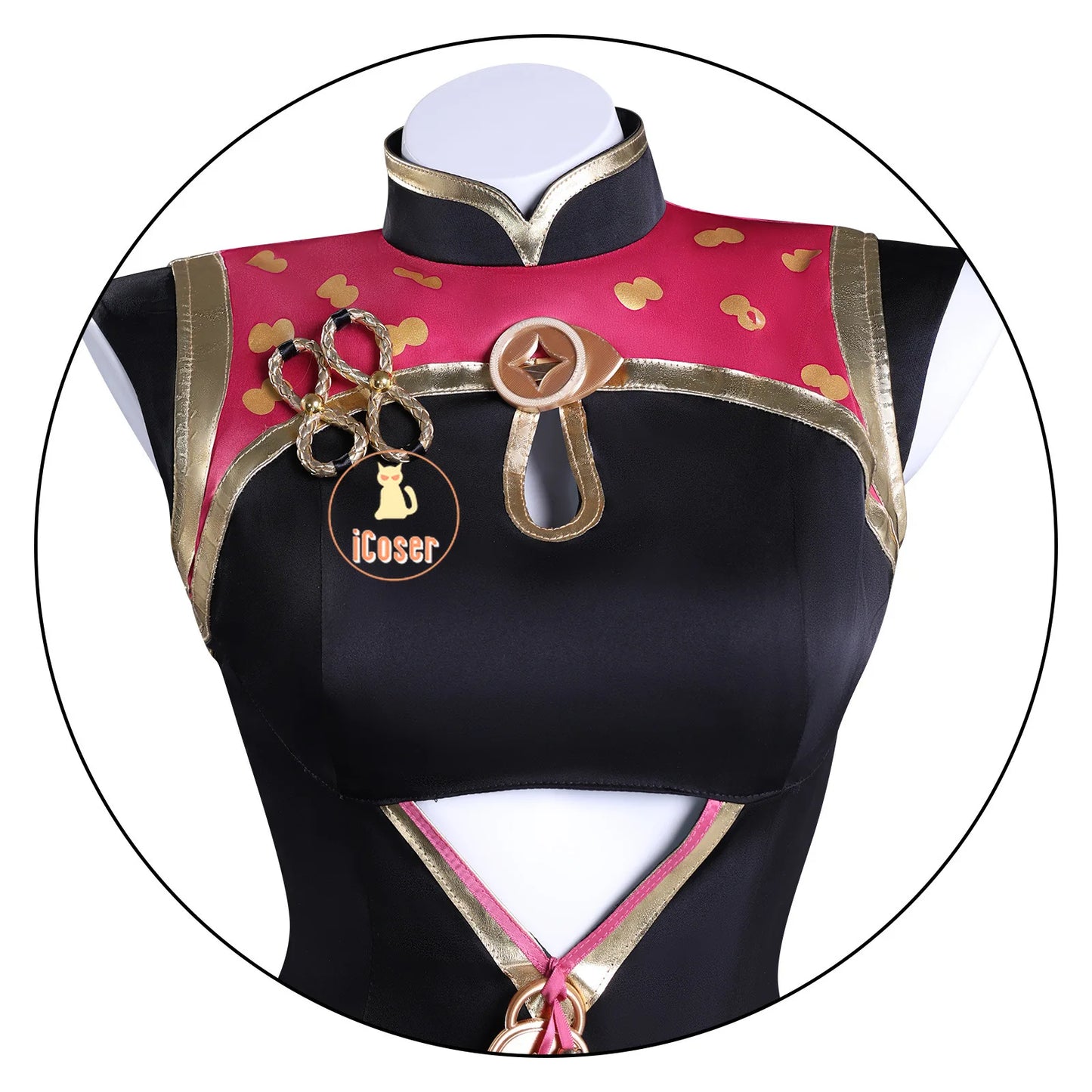 Zenless Zone Zero Sweety Cosplay Costume Wig Cheongsam Uniform Headwear Sunglasses Yum Cha Sin Halloween for Women Girls iCoser