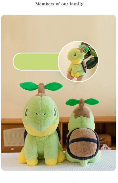 35/80cm Large Turtwig  Pokemon Plush Toys Anime Doll Cute Pillow Cartoon Giant Pokémon Plushie Stuffed Gift for Kids Christmas