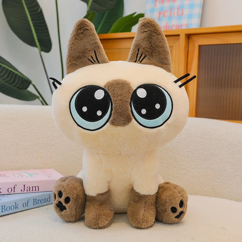 30-50cm Siamese Cat Animals Stuffed Doll Super Soft Home Office Decor High Quality Rabbit Toys Girls Boys Christmas Presents