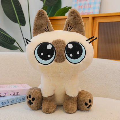 30-50cm Siamese Cat Animals Stuffed Doll Super Soft Home Office Decor High Quality Rabbit Toys Girls Boys Christmas Presents