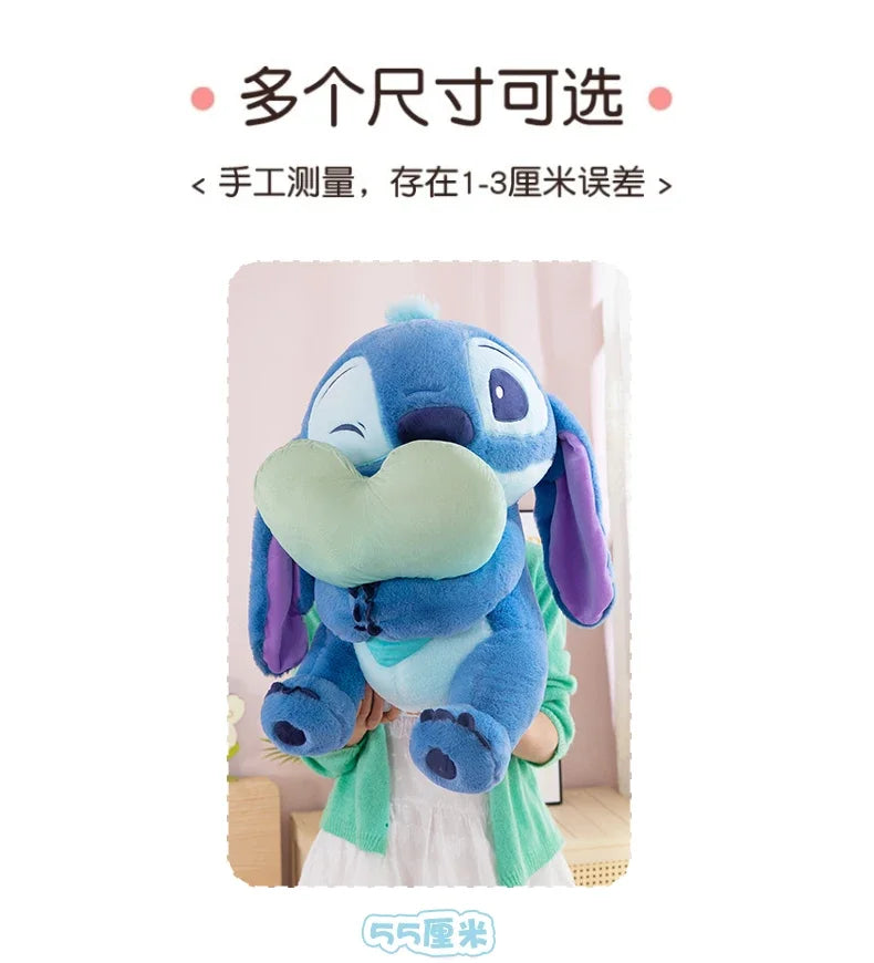 New Disney Lilo&Stitch Cute Cartoon Dolls Toys Kawaii Anime Soft Stuffed Dolls Pillow Appease Toys Birthday Gift for Boys Girls