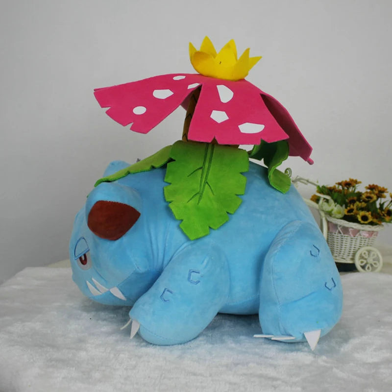 Pokemon Venusaur Plush Toy Cute Cartoon Doll Anime Soft Pokémon Soft Plushie Pillow Stuffed Home Decoration Gift for Children
