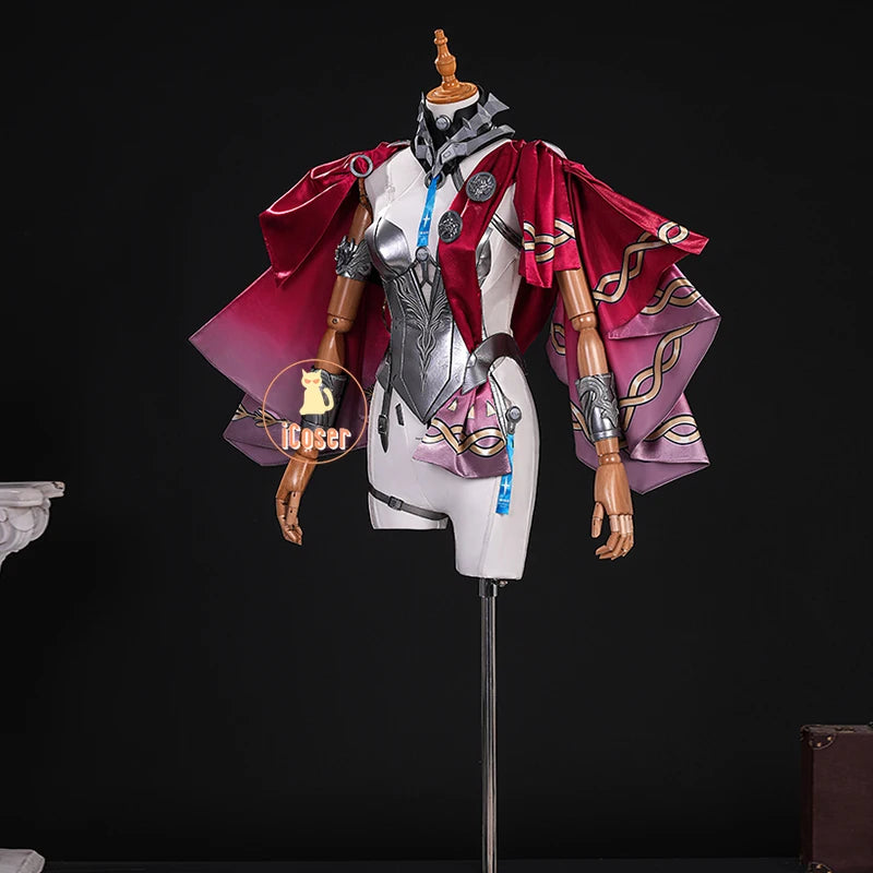 Wuthering Waves Lupa Cosplay Costume Wig Bodysuit Cloak Earrings Tail Headwear Leggings Halloween Party for Women Girls iCoser