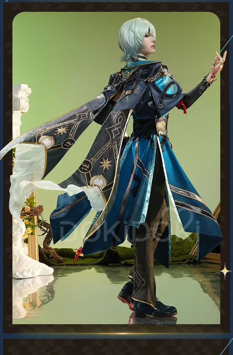 【Ready for Ship】 Anaxa Cosplay Costume Game Honkai: Star Rail DokiDoki-SR HSR Men Costume Anaxa Cosplay Wig Metal Accessory