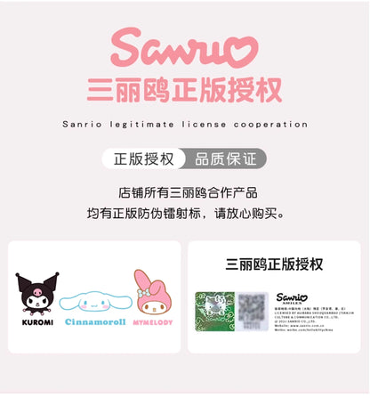 Sanrio Hello Kitty Kuromi Melody Cinnamoroll Stuffed Toys Pendant Cute Plush Toys Keyring Anime Keychain Birthday Christmas Gift