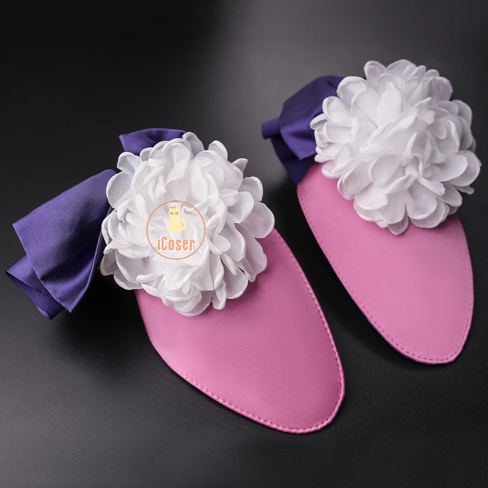 Anime Date A Live Mukuro Hoshimiya Cosplay Costume Dress Spirit Form Outfit Lilac White Astral Qipao Halloween for Women Girls