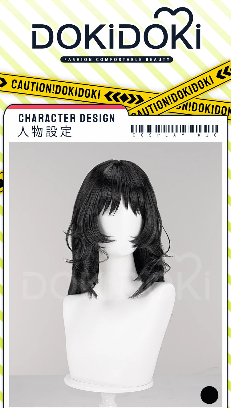 IN STOCK Anya Daisuke Cosplay Wig Game Mouthwashing DokiDoki Women Black Short Hair Anya Halloween Cosplay Free Wig Cap