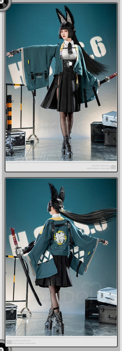 IN STOCK Hoshimi Miyabi Cosplay Costume Game Zenless Zone Zero Cosplay DokiDoki-SR Hoshimi Miyabi Cosplay Wig Women Halloween