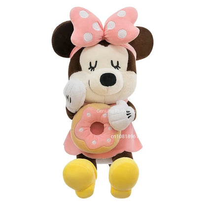60/80/100cm Big Size Mickey Mouse Anime Plush Stuffed Doll Minnie Mouse Plushies Disney Pillow Peluche Ornaments Children's Gift