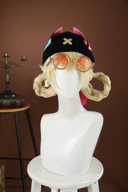 Genshin Impact Jahoda Cosplay Costume Wig Uniform Cloak Hat Glasses Headwear Outfit Halloween Party for Women Girls Props iCoser