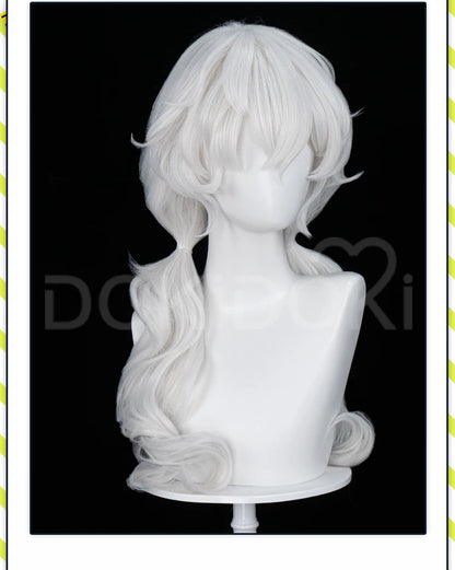 Charlotte Wiltshire Wig Game Hello Charlotte DokiDoki Women 70cm White Long Wig Charlotte Cosplay Free Cap