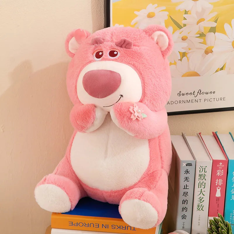 40/55/70cm Super Big Size Lotso Disney Cartoon Anime Plush Stuffed Doll Kawaii Room Decoration Plush Pillow Kids Holiday Gift