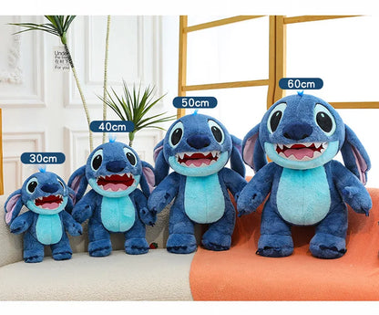 Disney Lilo & Stitch Plush Toys Kawaii Anime Plushie Dolls Open Mouth Stitch Soft Pillows Stuffed 30-60cm Gifts for Childrens