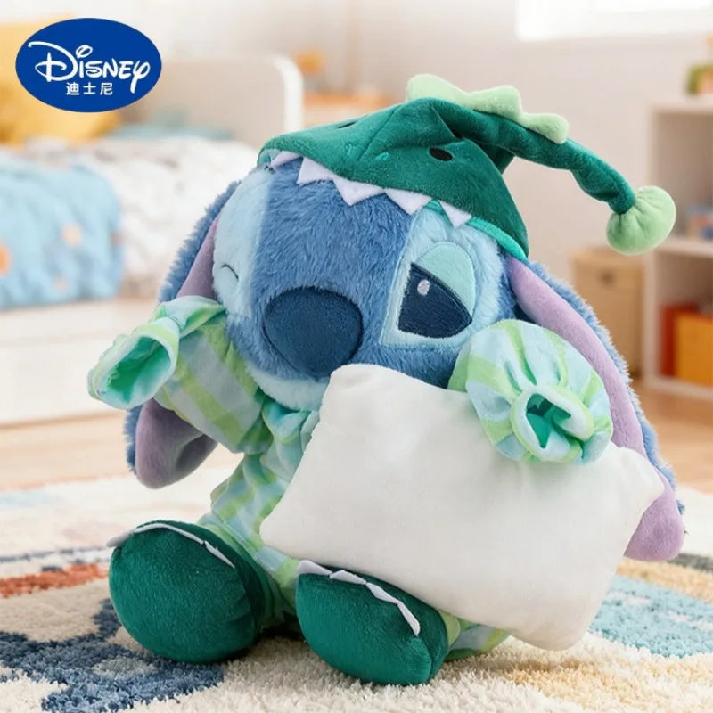 30/40/50cm Big Size Lilo & Stitch Pajamas Disney Anime Plush Stuffed Doll Kawaii Room Plushies Children's Pillow Holiday Gift
