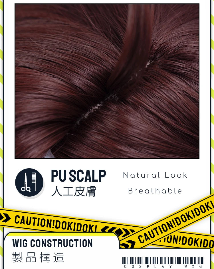 IN STOCK Momo Ayase Wig Anime Dandadan Cosplay DokiDoki Women 38cm Brown Short Hair Ayase Momo Maid Halloween Ear Clips Free Cap