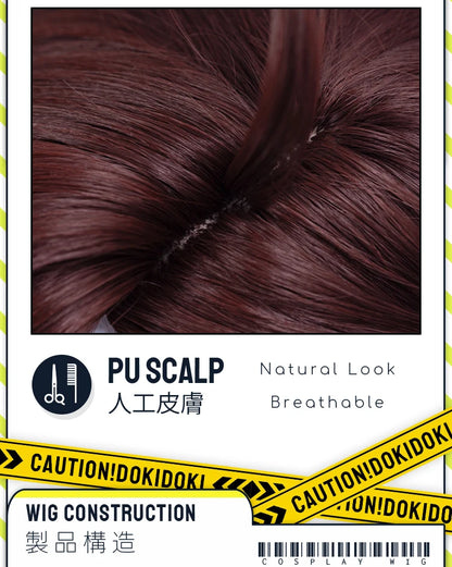 IN STOCK Momo Ayase Wig Anime Dandadan Cosplay DokiDoki Women 38cm Brown Short Hair Ayase Momo Maid Halloween Ear Clips Free Cap