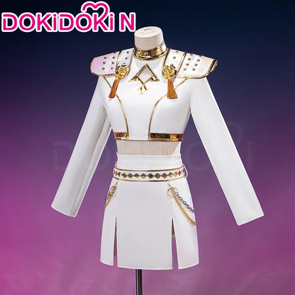 【Last Batch】IN STOCK Rumii Zoeyi Miraa Cosplay Costume【XS-3XL】DokiDoki-N Women White Suit Golden Rumii Cosplay Plus Size
