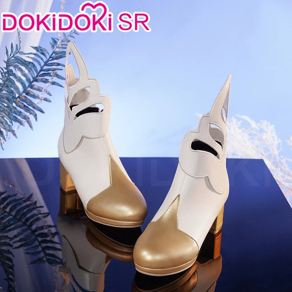 IN STOCK Traveler Lumine Shoes Game Genshin Impact Cosplay DokiDoki-SR Genshin Impact Traveler Lumine Cosplay Shoes