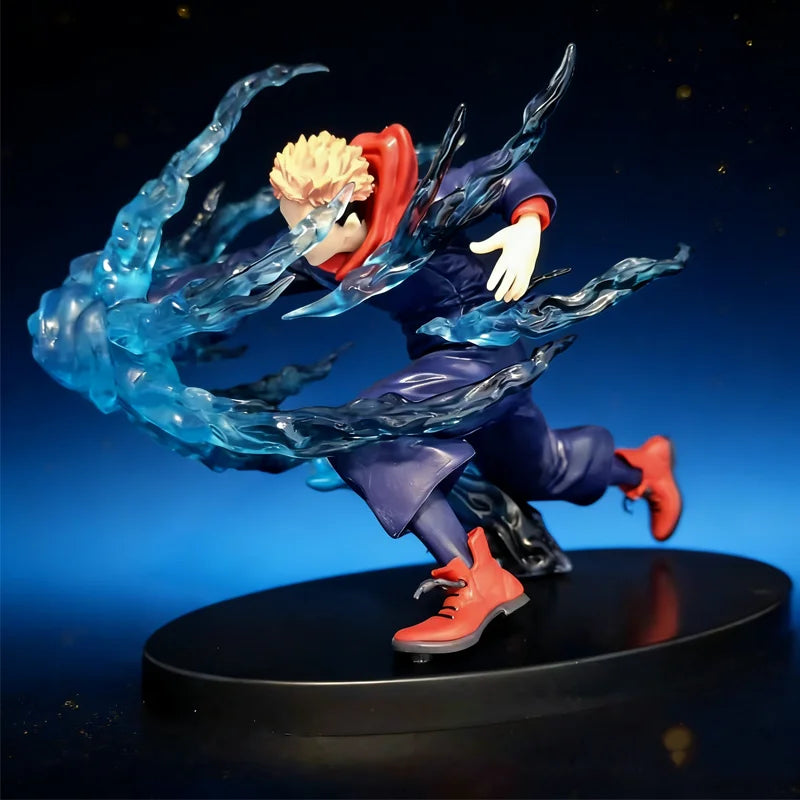 Anime Sorcery Fight JJK Yuji Itadori Handmade Desktop Decoration Ornament Model with Base Collectible Toy Gift for Boys