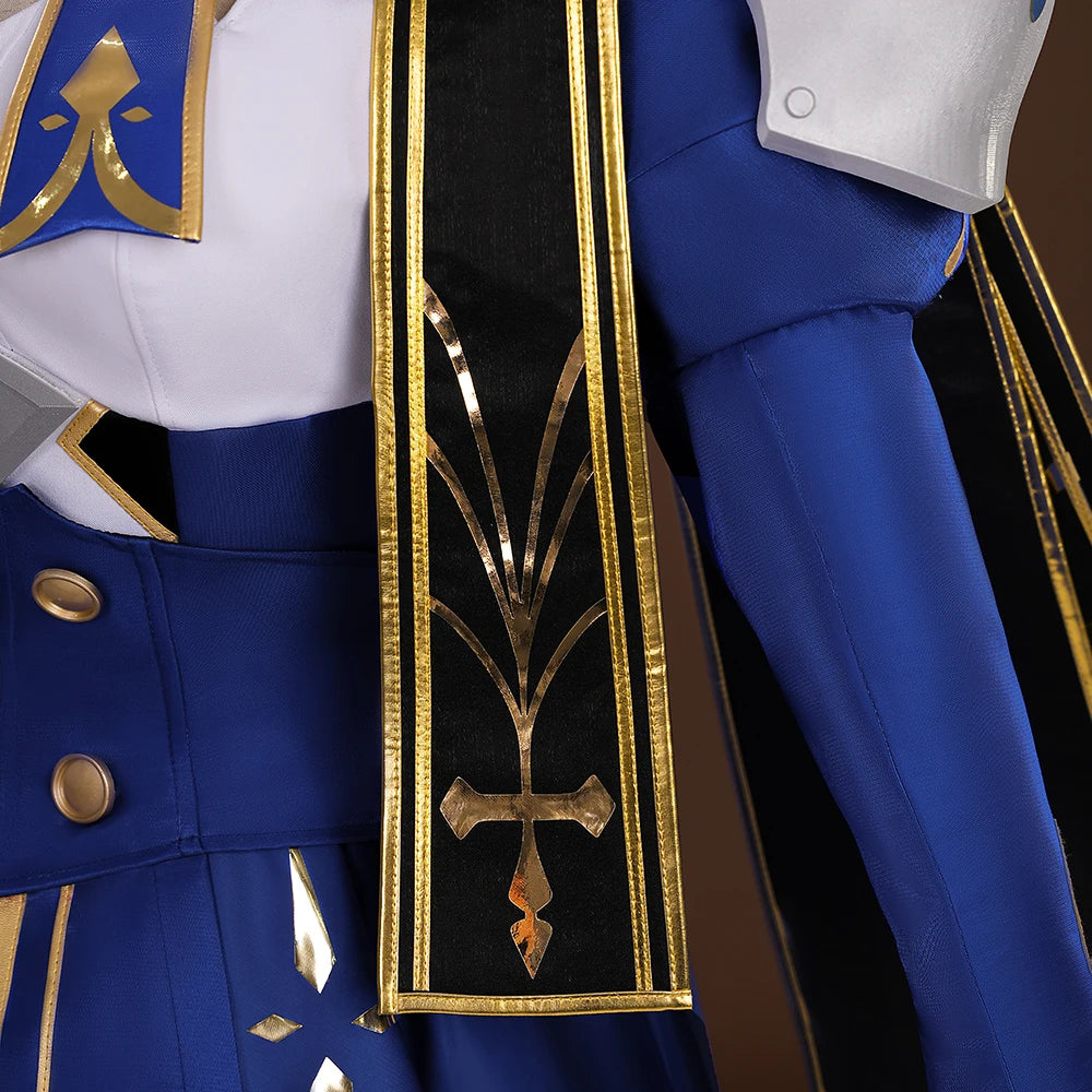 iCoser Honkai Star Rail Fate Saber Cosplay Costume Wig Dress Uniform Headwear Carnival Halloween Party Women Girls Props Gifts