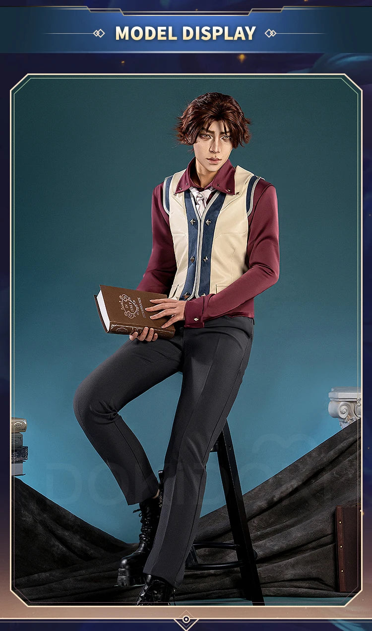 Viktorr Jaycee Cosplay Costume Game【S-3XL】DokiDoki-SR Men Uniform Suit Costume Viktorr Cosplay Plus Size