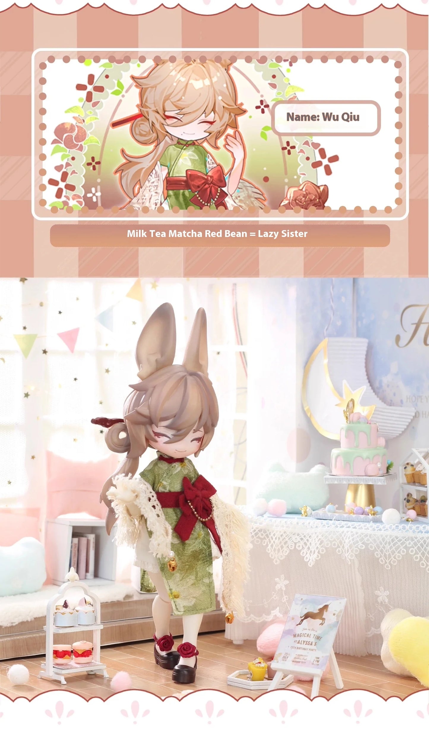 Non-edible Collectible Doll Moon Jumping Time Rabbit Treasure Series 12 Points BJD Blind Box Action Toy Figure Display Piece