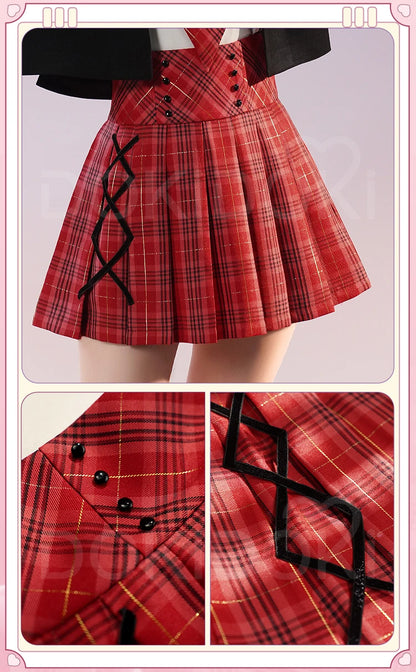 Hinamori Amu Cosplay Costume Anime Shugo Chara! Cosplay DokiDoki-SR Women Cute School Uniform JK Hinamori Amu Cosplay