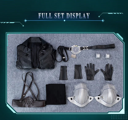 Sephiroth Cosplay Costume Game FF DokiDoki-R【XS-3XL】Men Black Suits Sephiroth Costume Adult Cosplay Plus Size