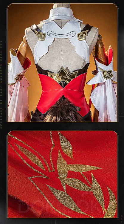 IN STOCK Tingyun Cosplay Game Honkai: Star Rail Cosplay【XS-2XL】DokiDoki-R Women Costume TingYun Shoes Wig Tail Cosplay Plus Size
