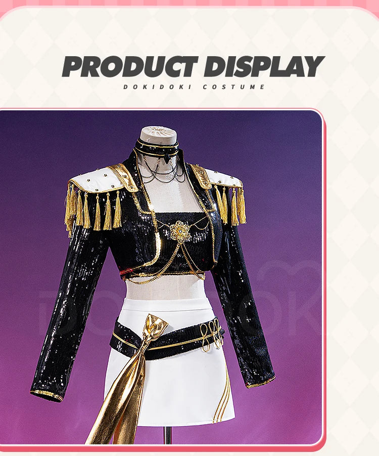 【Last Batch】IN STOCK Zoeyy Miraa Rumii Cosplay Costume【XS-3XL】DokiDoki-N Golden Costume Zoeyy Miraa Rumii Cosplay Plus Size