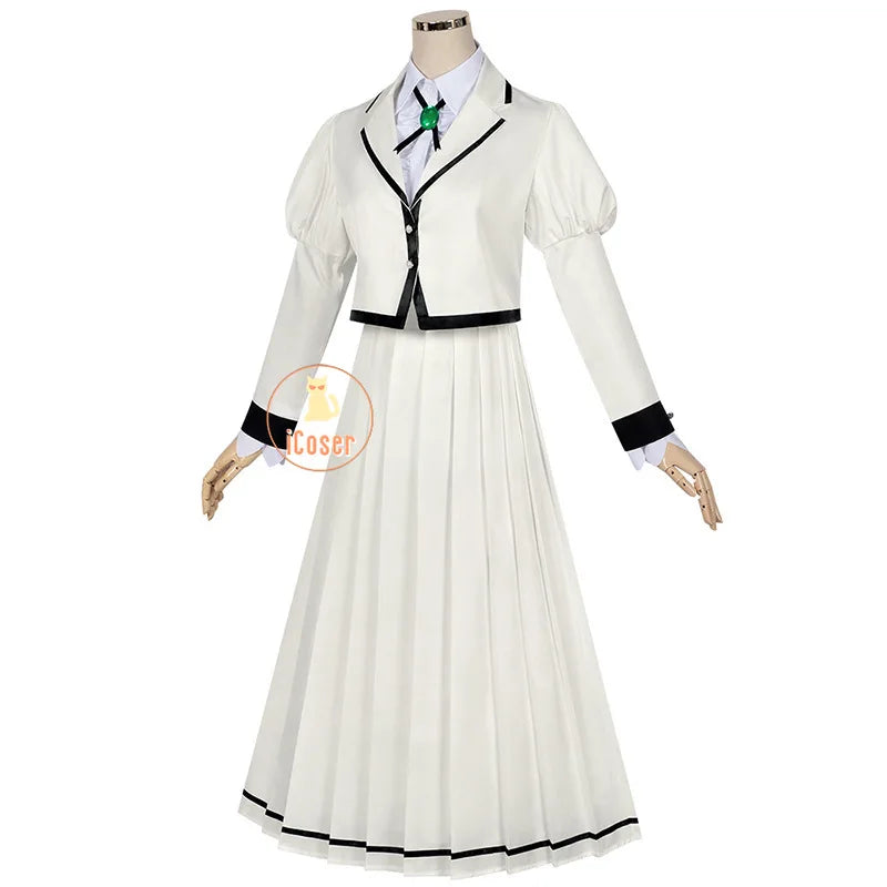 Anime Rock Is A Lady's Modesty Otoha Kurogane Cosplay Costume Wig JK Skirt Lilisa Suzunomiya Halloween for Women Carnival iCoser