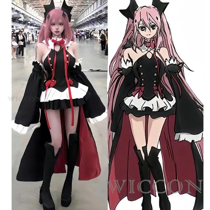 Seraph Of The End Krul Tepes Cosplay Costume Set Polyester